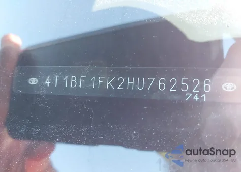 2017 Toyota Camry Le from USA, damaged, VIN 4T1BF1FK2HU762526